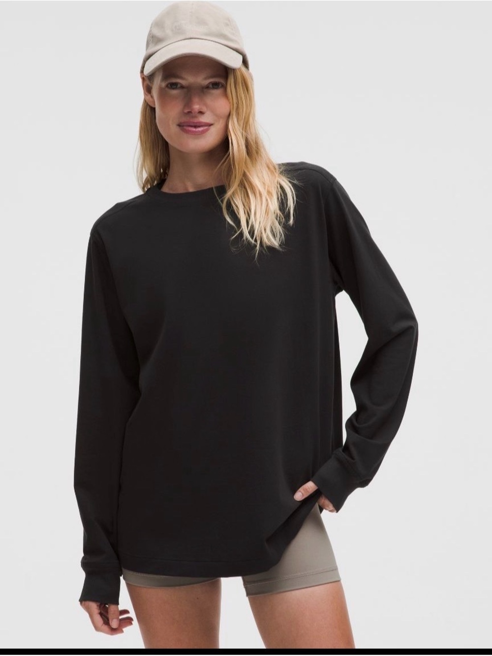 lululemon athletica All Yours Black Long-Sleeve Crew Top